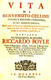 Tapa de Vita di Benvenuto Cellini