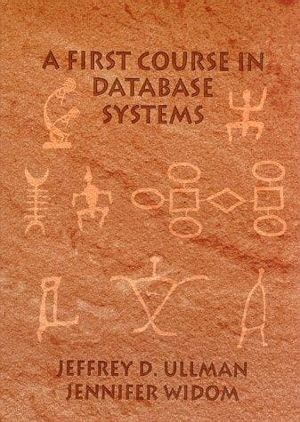 Tapa de A first course in database systems