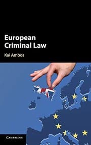 Tapa de European Criminal Law