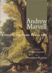 Tapa de Pastoral and lyric poems 1681