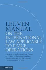 Tapa de Leuven Manual on the International Law Applicable to Peace Operations