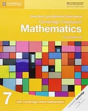 Tapa de Cambridge Checkpoint Mathematics Coursebook 7 with Cambridge Online Mathematics