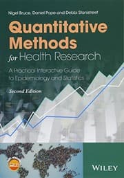 Tapa de Quantitative methods for health research
