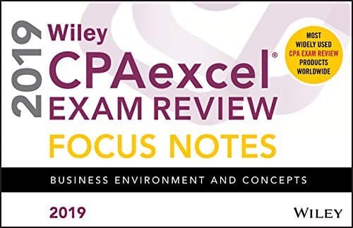 Tapa de Wiley CPAexcel Exam Review 2019 Focus Notes