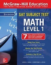 Tapa de McGraw-Hill Education SAT Subject Test Math Level 1, Fifth Edition