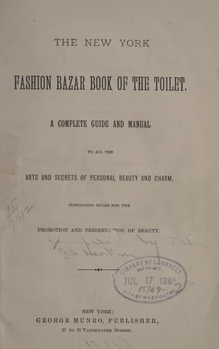 Tapa de The New York fashion bazar book of the toilet
