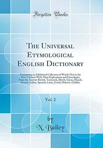 Tapa de The Universal Etymological English Dictionary, Vol. 2
