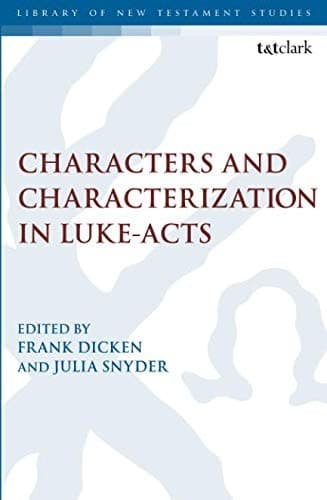 Tapa de Characters and Characterization in Luke-Acts