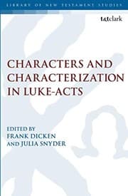 Tapa de Characters and Characterization in Luke-Acts