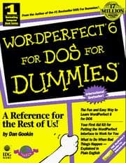 Tapa de WordPerfect 6 for DOS for Dummies