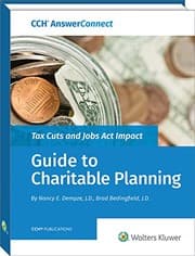 Tapa de Tax Cuts and Jobs Act Impact- Guide to Charitable Planning
