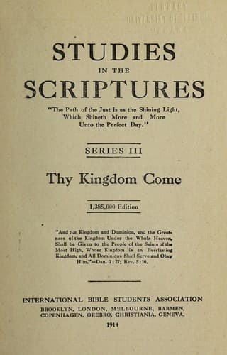 Tapa de Studies in the Scriptures
