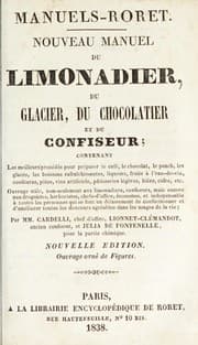 Tapa de Nouveau manuel du limonadier, du glacier, du chocolatier et du confiseur