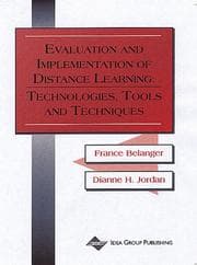 Tapa de Evaluation and implementation of distance learning