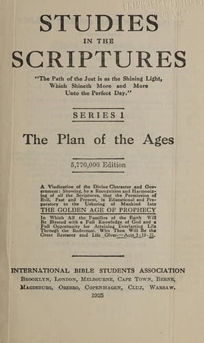 Tapa de Studies in the Scriptures