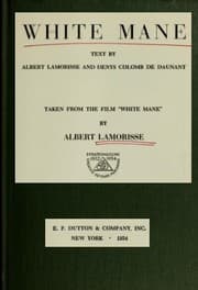 Tapa de White Mane; text by Albert Lamorisse and Denys Colomb de Daunant