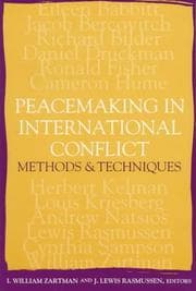 Tapa de Peacemaking in international conflict