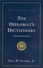 Tapa de The diplomat's dictionary