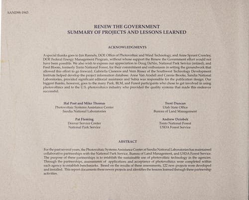 Tapa de Renew the government