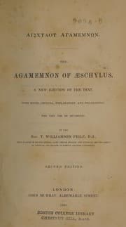 Tapa de Aischylou Agamemnōn =