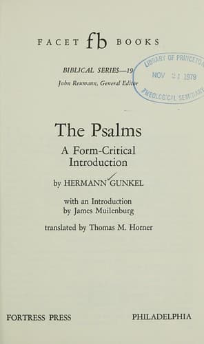 Tapa de The Psalms