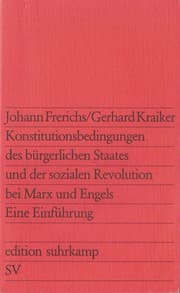 Tapa de Konstitutionsbedingungen des bürgerlichen Staates und der sozialen Revolution bei Marx und Engels