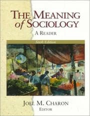 Tapa de The Meaning of Sociology
