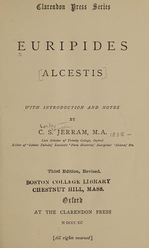 Tapa de Alcestis
