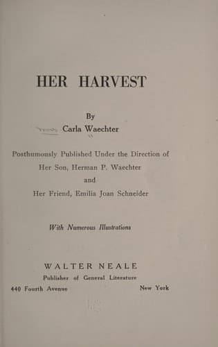 Tapa de Her harvest