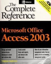 Tapa de Microsoft Office Access 2003