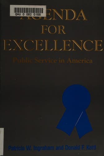 Tapa de Agenda for Excellence