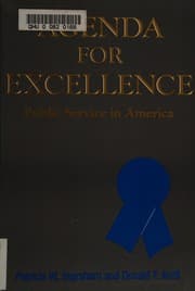 Tapa de Agenda for Excellence
