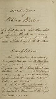 Tapa de Predictions of WIlliam Whiston
