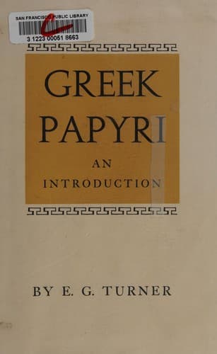 Tapa de Greek papyri