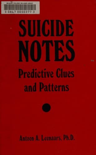 Tapa de Suicide notes