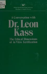 Tapa de A conversation with Dr. Leon Kass