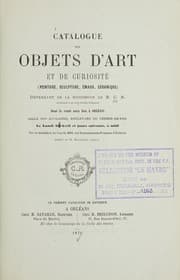 Tapa de Objets d'art et de curiosité
