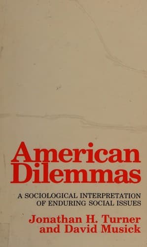 Tapa de American dilemmas