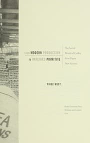 Tapa de From modern production to imagined primitive