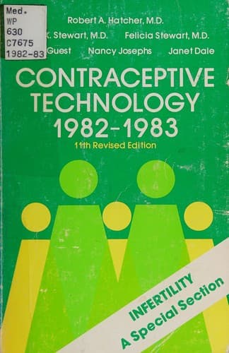 Tapa de Contraceptive Technology, 1982-1983 (Contraceptive Technology)