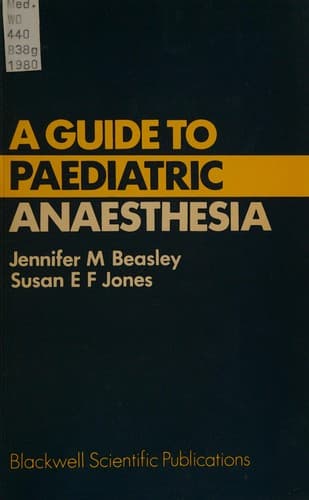 Tapa de A Guide to Paediatric Anaesthesia