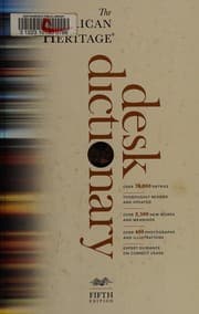 Tapa de The American heritage desk dictionary