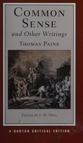 Tapa de Common sense and other writings