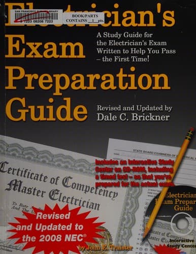 Tapa de Electrician's exam preparation guide