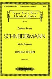 Tapa de Cadenza for the Schneidermann Violin Concerto (Fugue State Press Classical)
