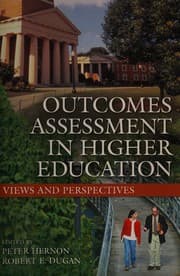 Tapa de Outcomes assessment in higher education