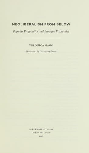 Tapa de Neoliberalism from below