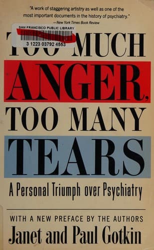 Tapa de Too much anger, too many tears