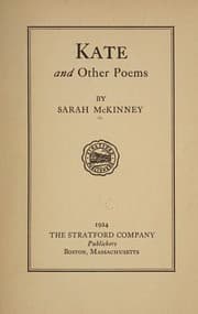 Tapa de Kate and other poems