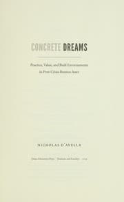 Tapa de Concrete dreams